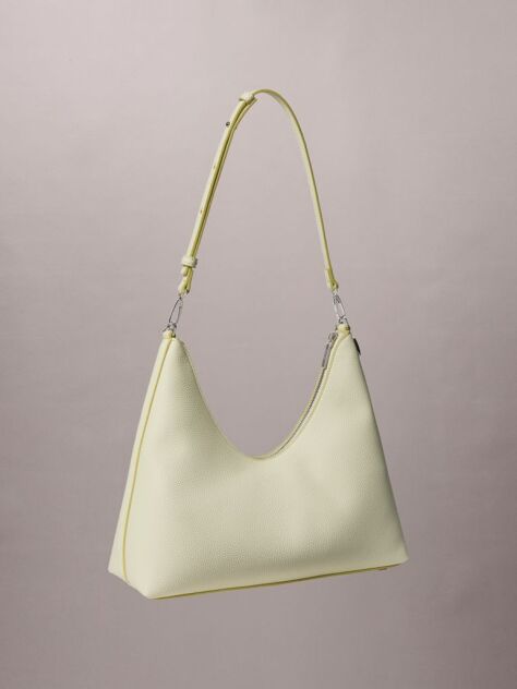 Green Pebbled Jewellery Chain Hobo Bag  Women