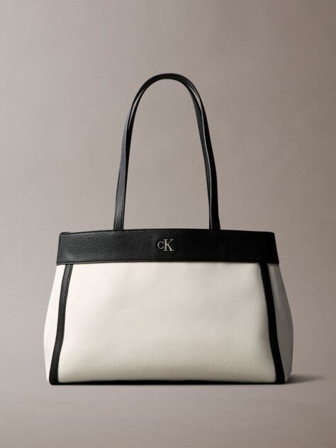 White Cotton Canvas Tote Bag  Women
