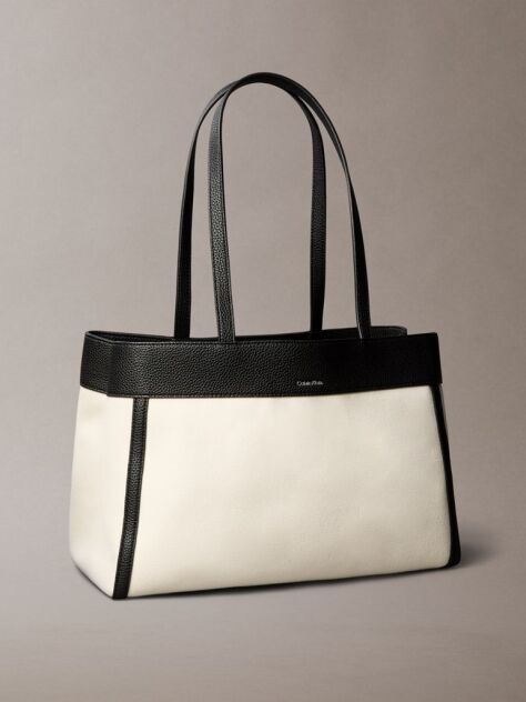 White Cotton Canvas Tote Bag  Women