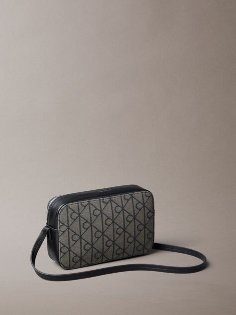 Multi Logo Jacquard Crossbody Camera Bag  Women
