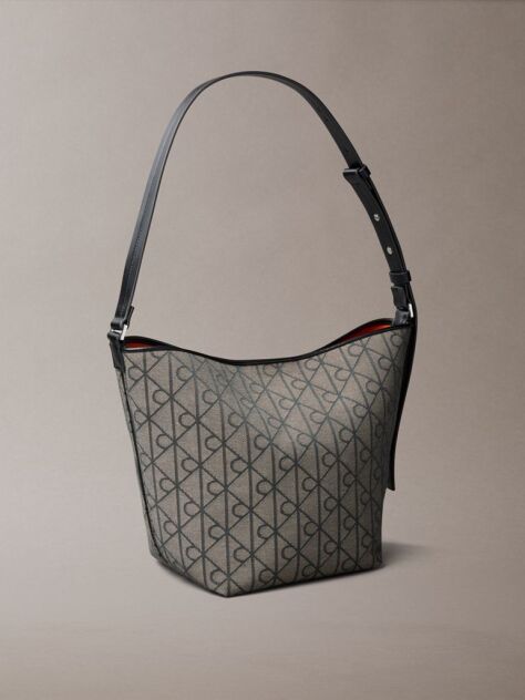 Multi Emblem Jacquard Bucket Bag  Women