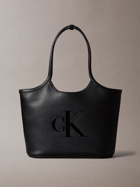 Black Signature Monogram Laptop Tote Bag  Women