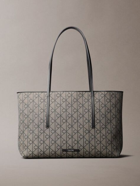 Multi Emblem Logo Jacquard Tote Bag with Pouch  Women