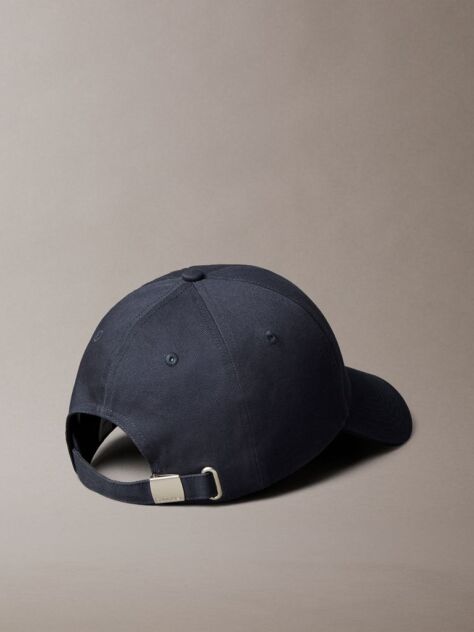 Grey Embroidered Monogram Logo Baseball Cap  Men