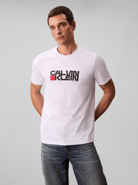 White Short Sleeve Redbox Graphic T-Shirt  Men