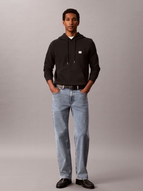 Black Slim Technical Fabric Trousers  Men