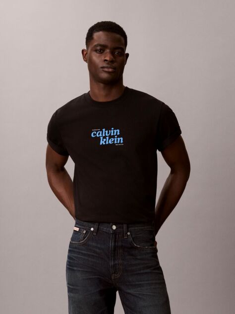 Black Relaxed Logo T-shirt  Men