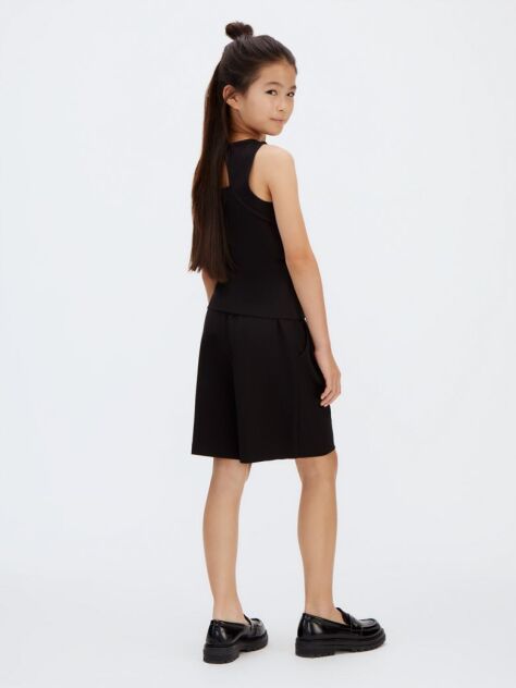 Black Punto Milano Bermuda Shorts  Girls