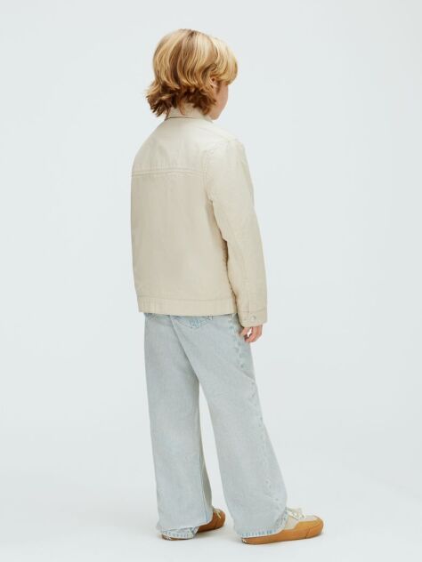 Beige Ripstop Jacket  Boys