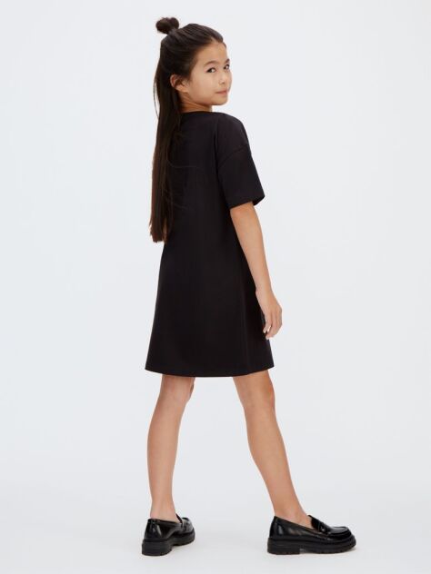 Black T-shirt Dress  Girls