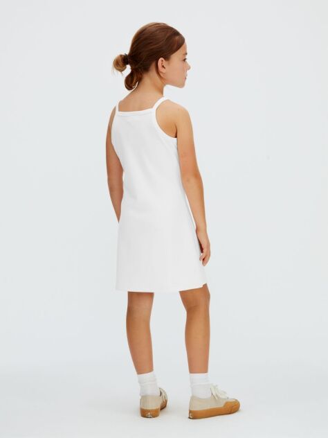 White Punto Milano Strap Dress  Girls
