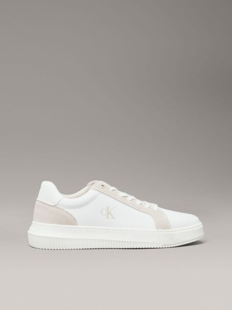 White Canvas Trainers  Men