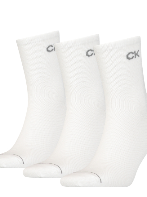 White 3 Pack Men Short Socks  Men