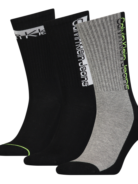 Black 3 Pack Athleisure Men Socks  Men