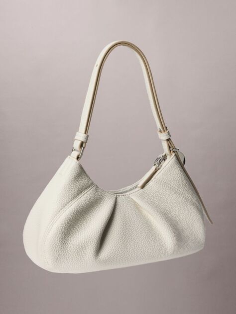 White Monogram Charm Shoulder Bag  Women