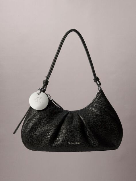 Black Monogram Charm Shoulder Bag  Women