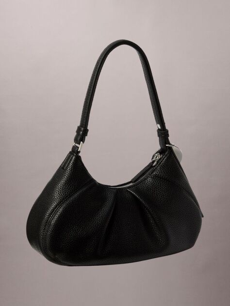 Black Monogram Charm Shoulder Bag  Women