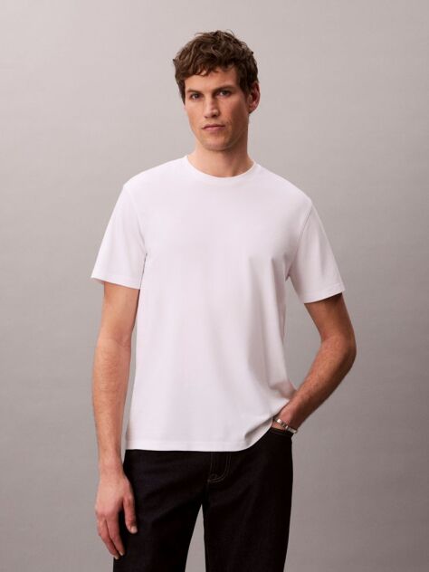 White Pima Cotton T-shirt  Men
