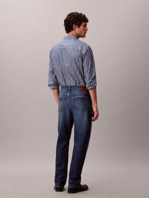 Denim Faded Classic Tapered Jeans  Men