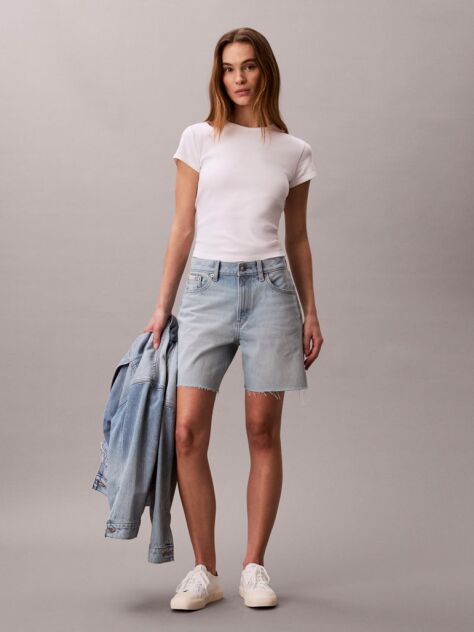 Denim 90s Washed Denim Shorts  Women