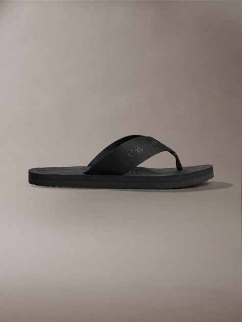 Black City Thong Slides  Men