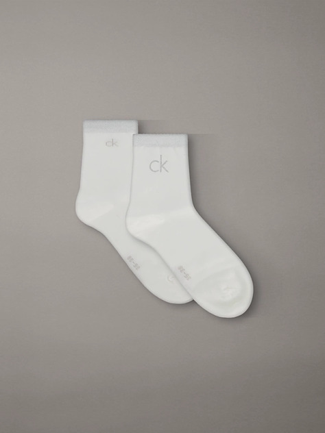 White 2 Pack Ankle Socks  Women