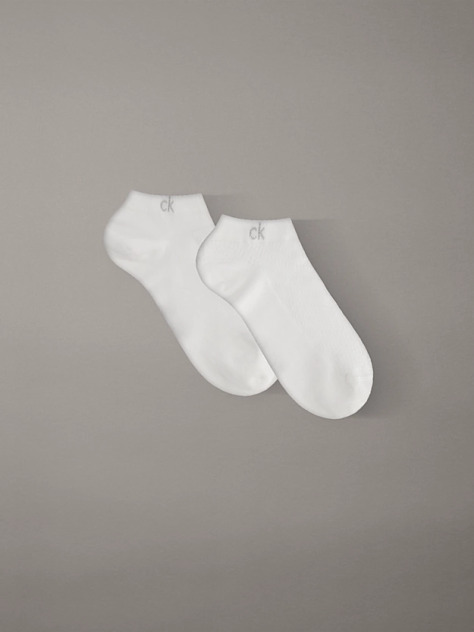 White 2 Pack Trainer Socks  Women