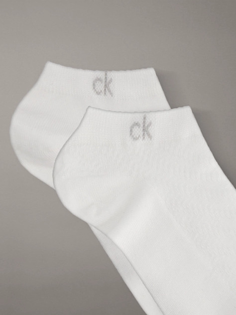 White 2 Pack Trainer Socks  Women