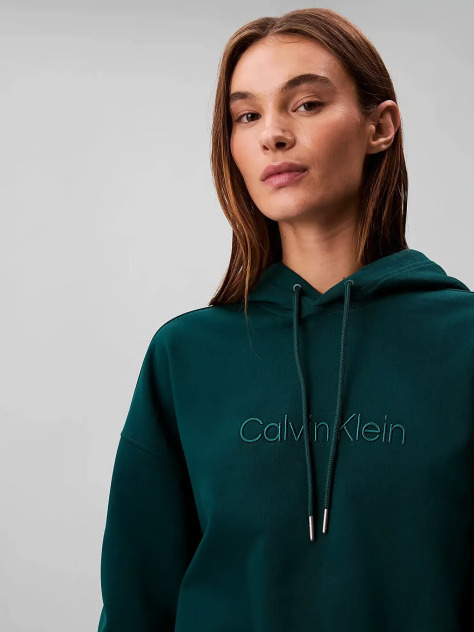 Green Terry Cotton Sweatshirt  Women