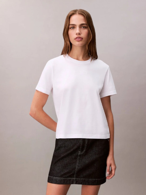 White Short Sleeve T-Shirt  Women