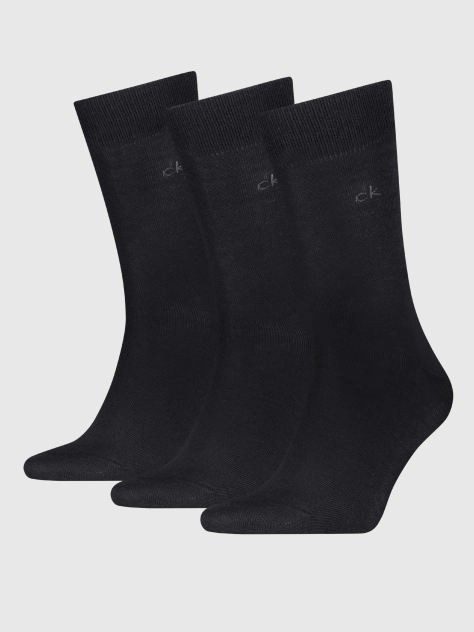 Black 3 Pack Classic Socks  Men