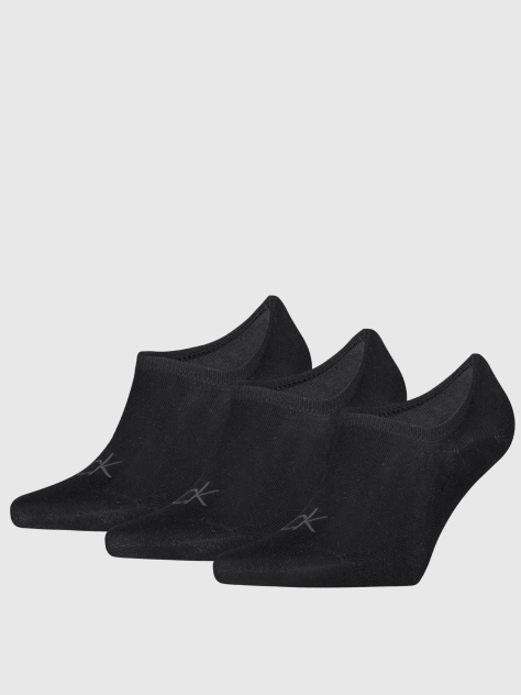 Black 3 Pack Footie Socks  Men