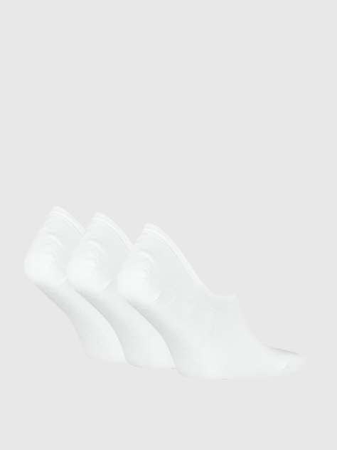 White 3 Pack Footie Socks  Men
