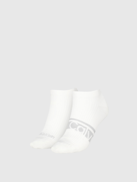 White 2 Pack Sneaker Socks  Women