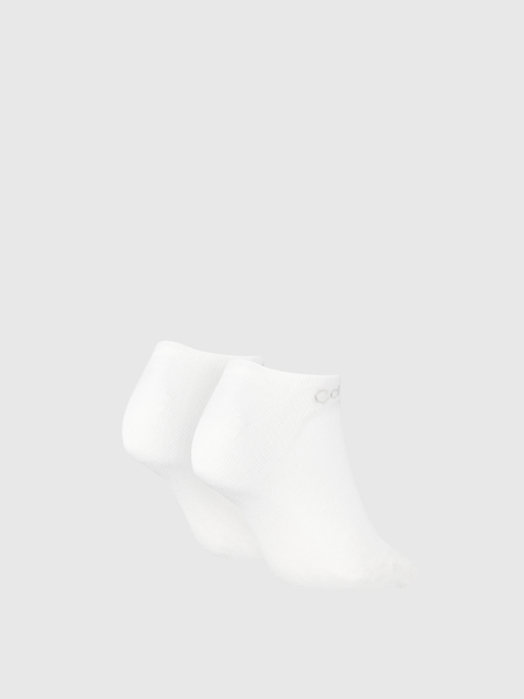 White 2 Pack Sneaker Socks  Women
