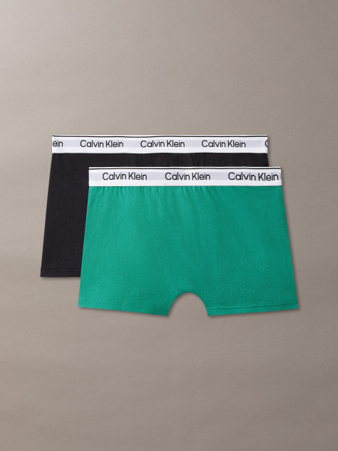 Multi 2 Pack Boys Trunks - Icon Cotton Stretch  Boys