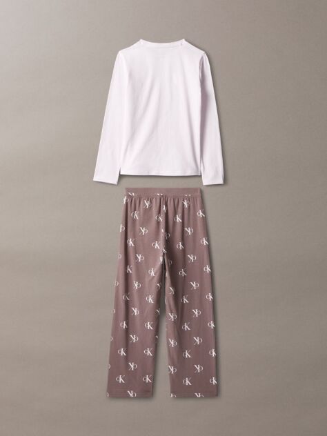 Pink Girls Pyjama Set - Icon Cotton Stretch  Girls