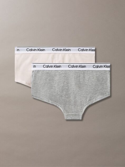 Multi 2 Pack Girls Hipster Panties - Icon Cotton Stretch  Girls