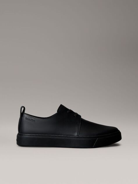 Black Leather Hybrid Derby Shoes  Men
