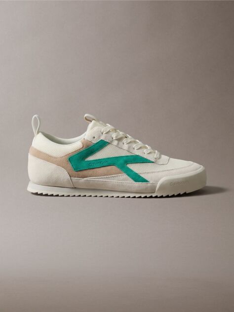 White CK KAY - Suede Runner Sneakers  Men