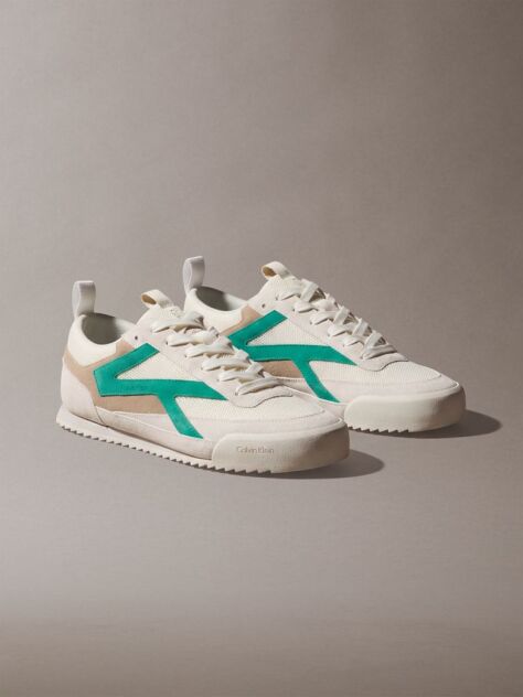 White CK KAY - Suede Runner Sneakers  Men
