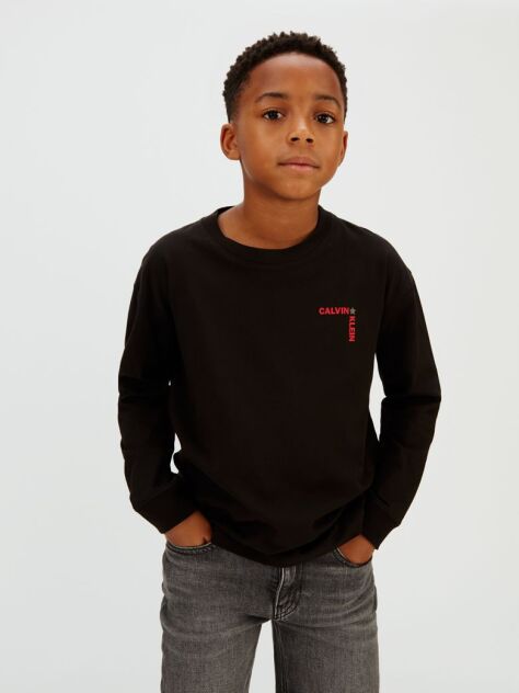 Black Relaxed Logo T-Shirt  Boys