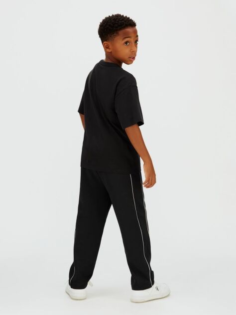 Black Relaxed Varsity Logo T-Shirt  Boys