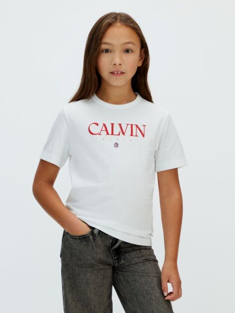 White Logo T-Shirt  Girls