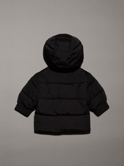Black Newborn Hooded Puffer Jacket  Newborn
