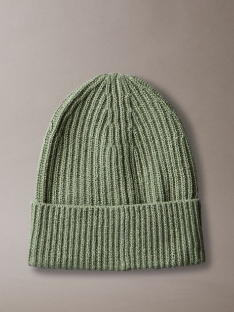 Green Kids' Ribbed Beanie  Kids Unisex