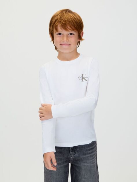 White Kids' Long Sleeve T-shirt  Kids Unisex