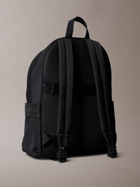 Black Kids' Nylon Backpack  Kids Unisex