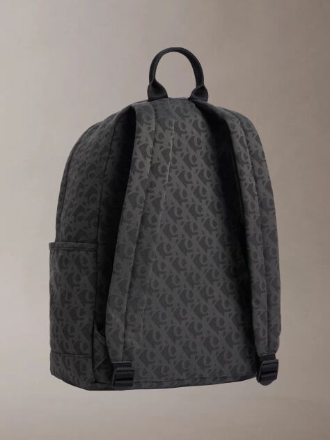 Black Kids' Monogram Logo Backpack  Kids Unisex