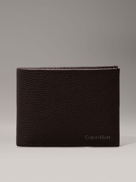 Brown Leather RFID Billfold Wallet  Men